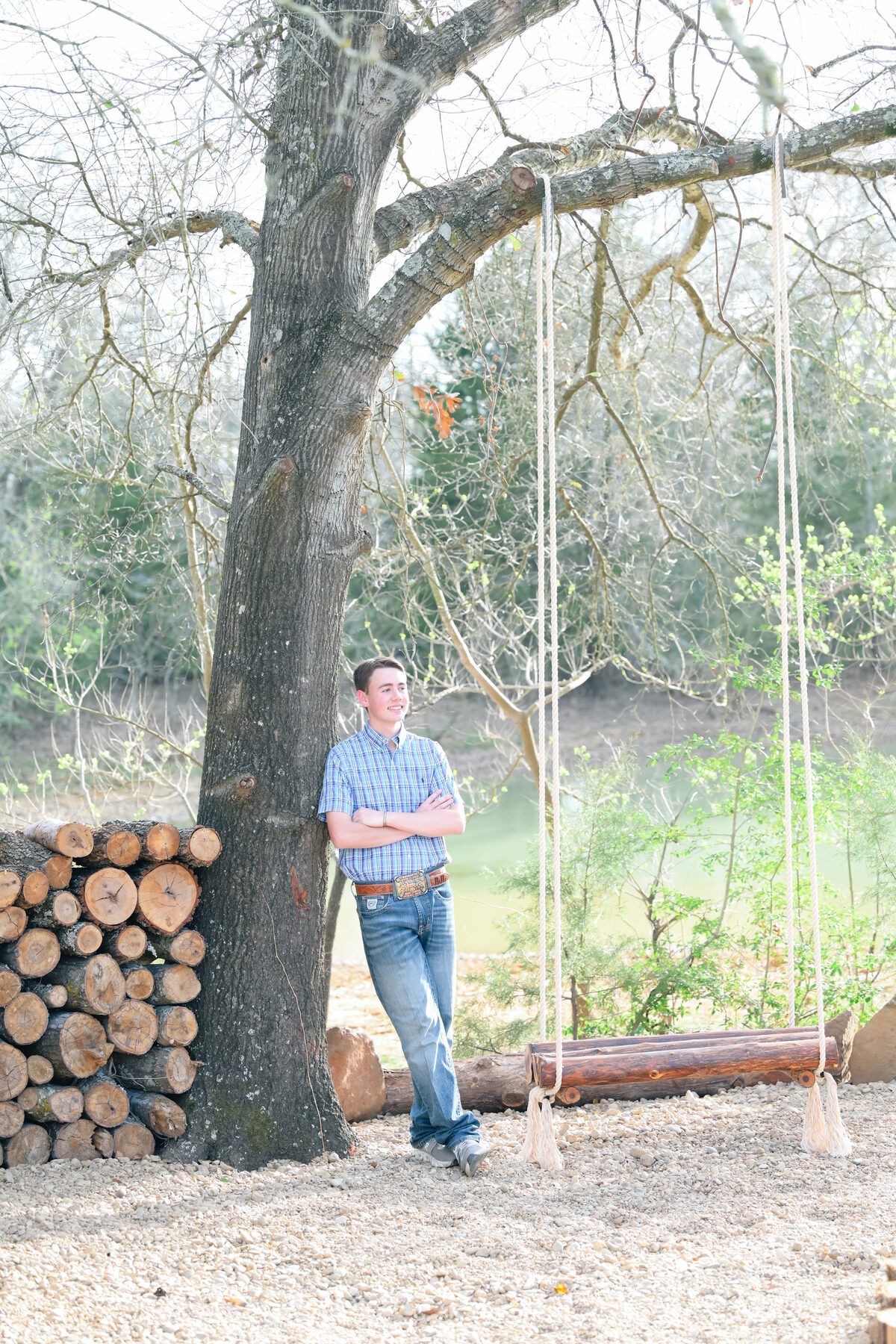 Stacked Wood Backdrop